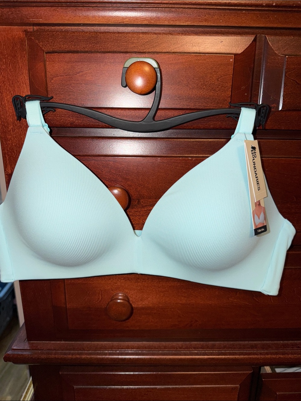 No Boundaries Light Aqua Wireless T-Shirt Bra